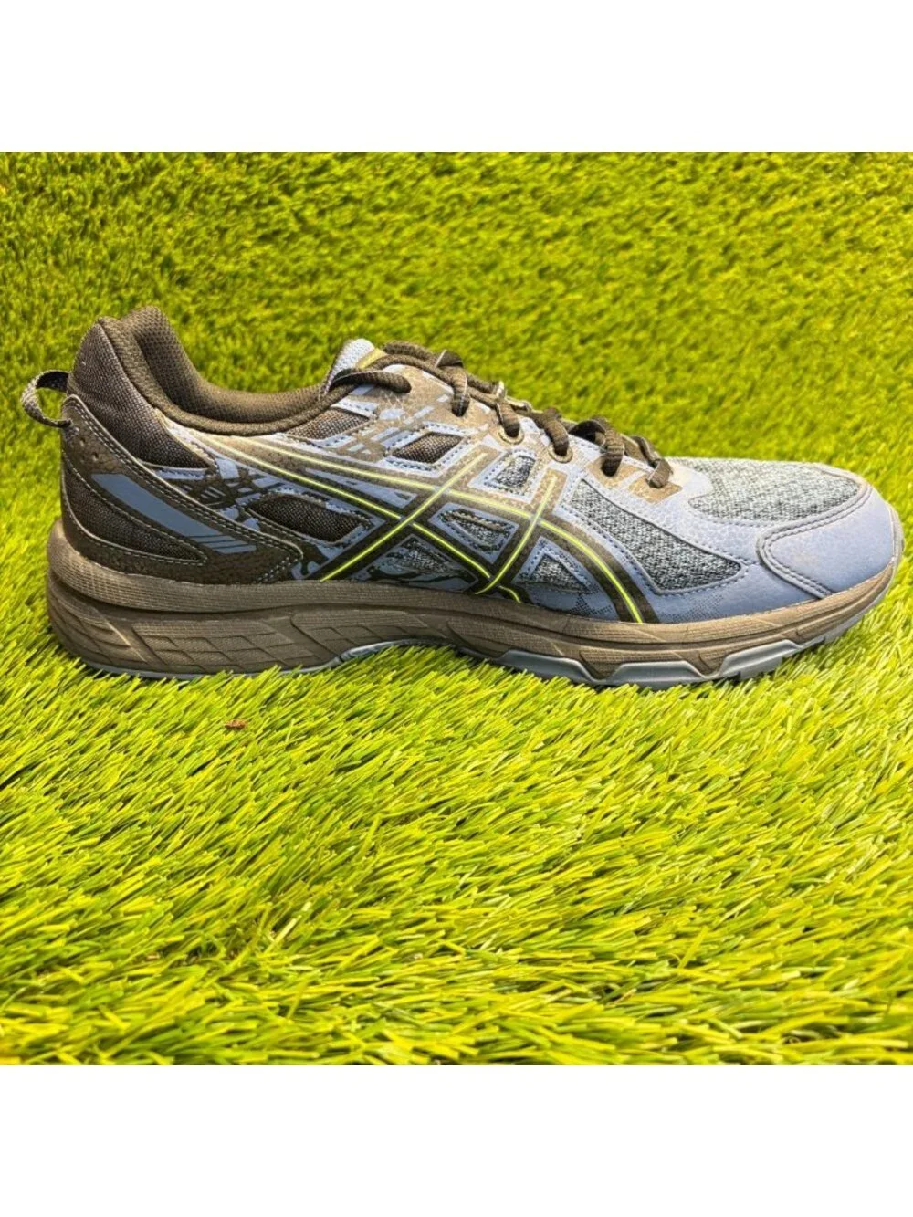 Asics Gel Venture 6 Mens Size 11.5 Blue Black Athletic Running Shoes Sneakers